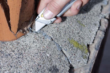 look for cracks and gaps