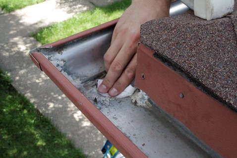 clean area around joints