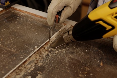 remove old glazing